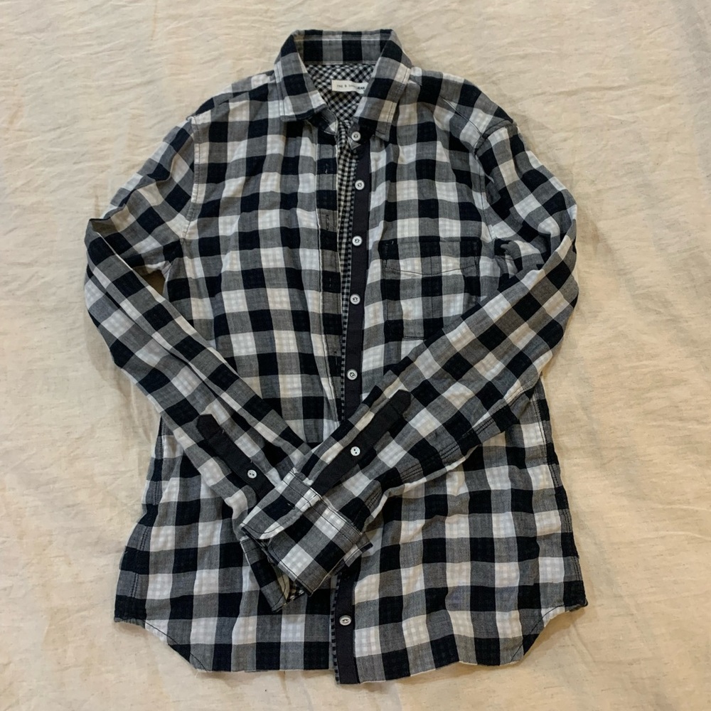 Rag & Bone Jean Checkered Shirt Sz XS
